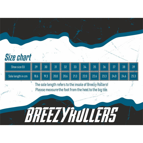 Breezy Rollers Classic White / Black - UK 6
