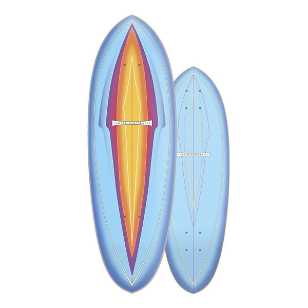 Carver Blue Haze - Surfskate Cruiser Skateboard Deck - 9.875
