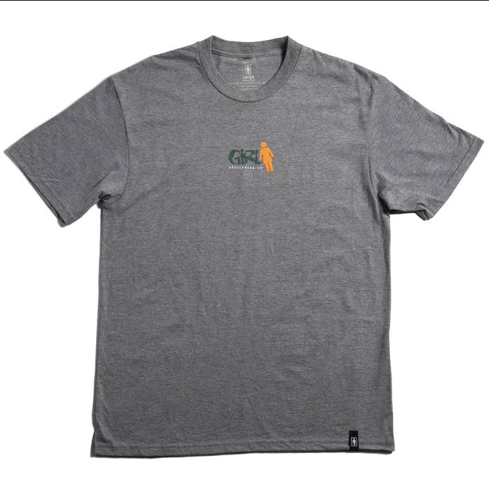 Girl Sloppy OG Tee Charcoal - Skatewarehouse.co.uk