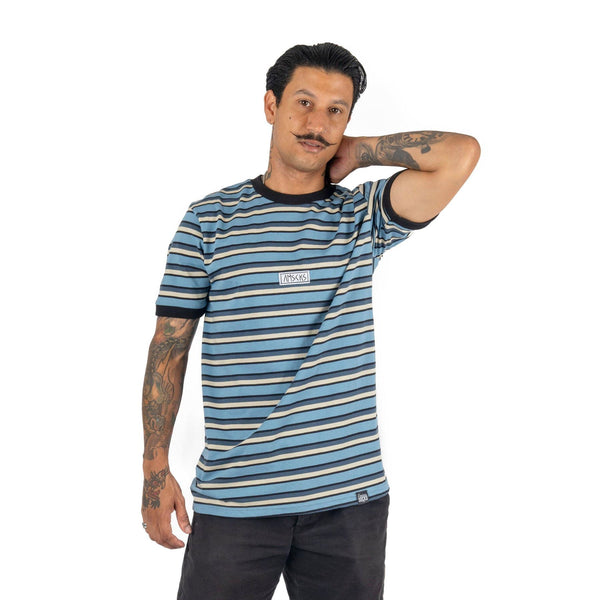American Socks AMSCKS Striped Blue T-Shirt