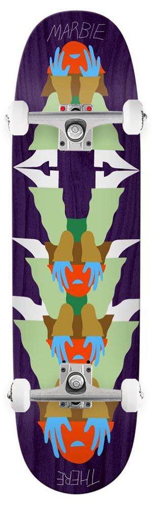 There Marbie Reflect Custom Complete Skateboard - 8.5