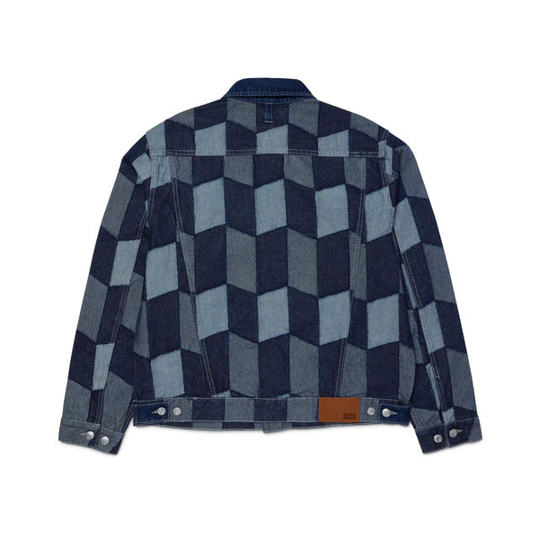 Patchwork Denim Jacket (Denim)