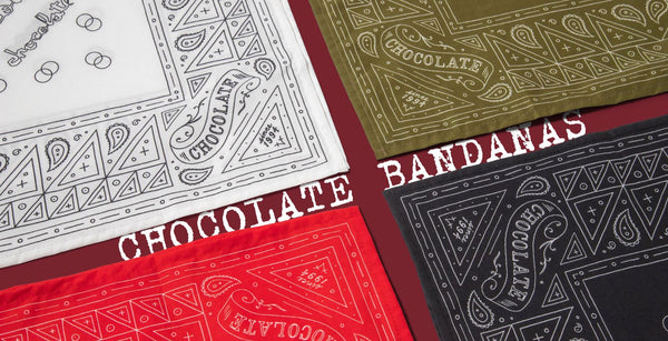 Chocolate Bandana Black - Skatewarehouse.co.uk