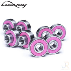 Loaded Jehu V2 Bearings + Integrated Spacers - (Set 8) Longboard Complete