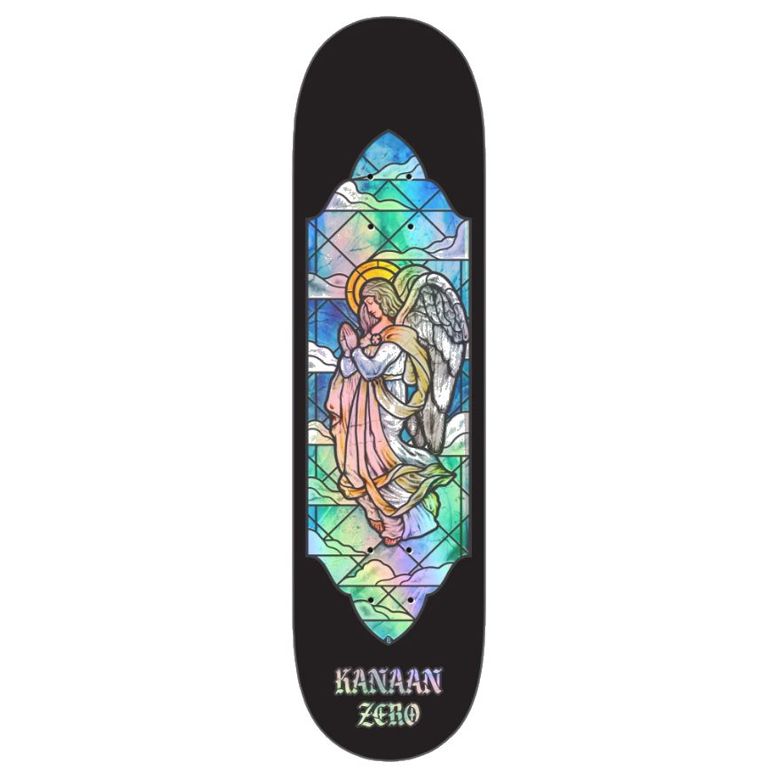 Zero Skateboard Stained Glass Kanaan Dern Skateboard Deck - 8.375" - Skatewarehouse.co.uk