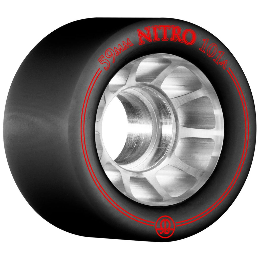 Rollerbones - Nitro Speed Black (8) - / 101a Skateboard Wheels - 59mm