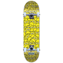 Meow Sticker Pile CMYK Yellow Complete Skateboard - 6.75"