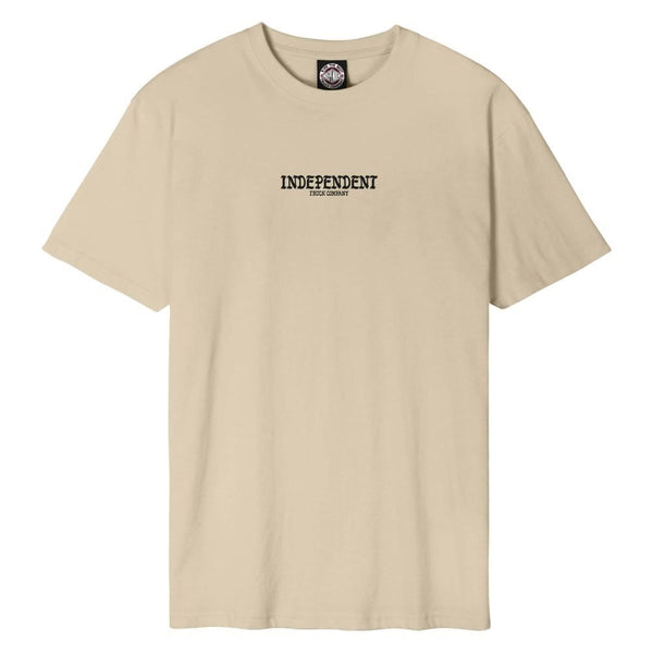 Independent T-Shirt Indepenetentiary - Sand - Skatewarehouse.co.uk