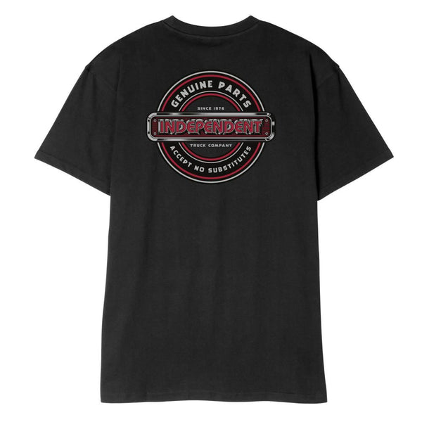Independent T-Shirt Accept No Substitutes T-Shirt - Black - Skatewarehouse.co.uk