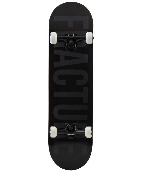 Fracture Fade Black Complete Skateboard 8.0