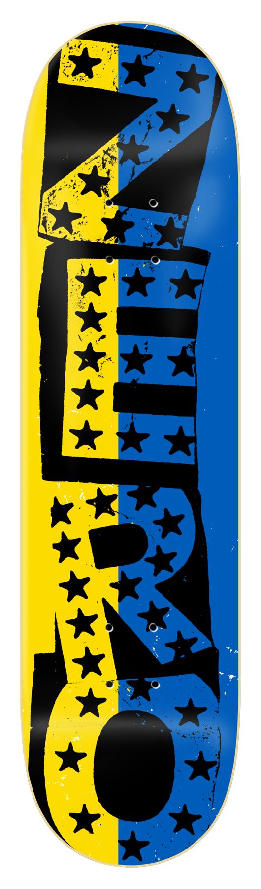 Zero Skateboard Ukraine Punk Skateboard Deck - 8.25