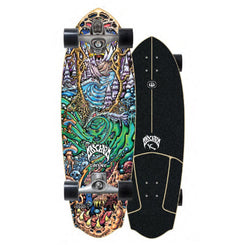 Carver ...Lost Drew Brophy Rocket Redux Surfskate Cruiser Skateboard C7 - 10.5" x 32.5" - Skatewarehouse.co.uk
