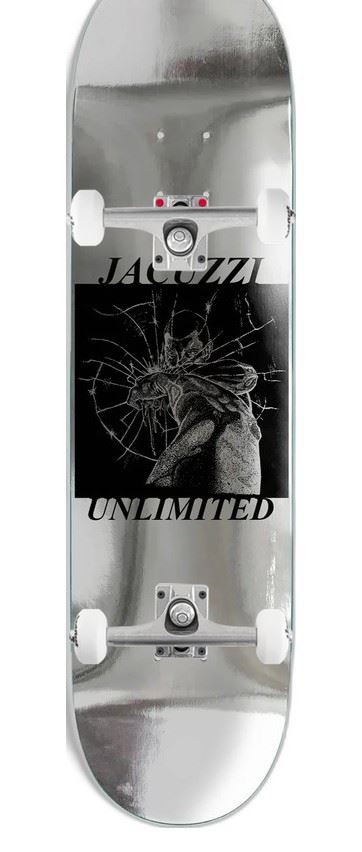 Jacuzzi Unlimited Smash Jet Ski Popsicle EX7 Silver x Venom Custom Complete Skateboard - 8.25"