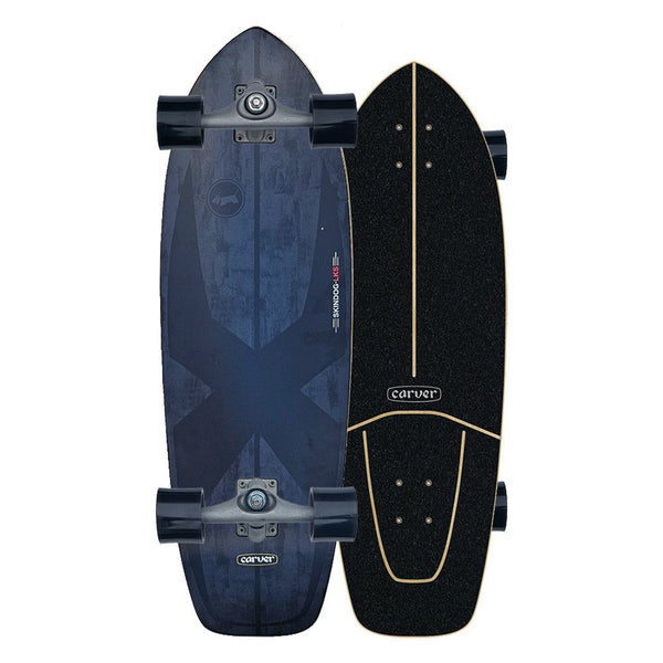 Carver Skindog LKS SQSH - CX Surfskate Cruiser Skateboard - 9.875" x 31.0" - Skatewarehouse.co.uk