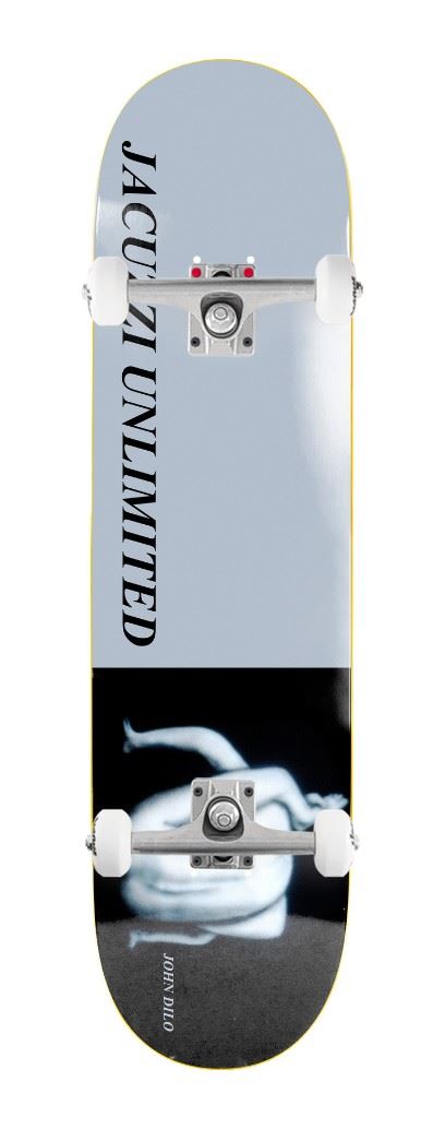 Jacuzzi Unlimited John Dilo Suck Me EX7 Cool Grey x Venom Custom Complete Skateboard - 8.375