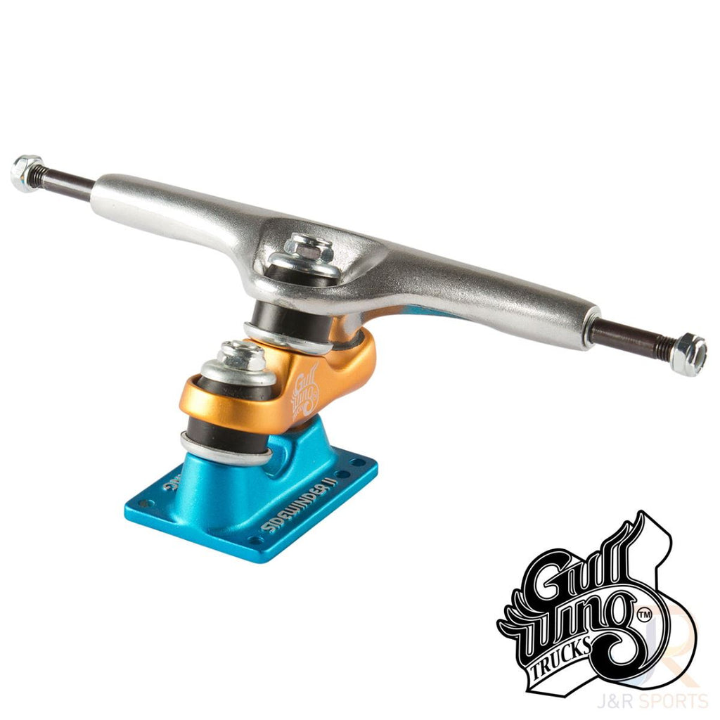 Gullwing Sidewinder Ii 10" Truck - Blue/Orange (Pair) - Skatewarehouse.co.uk