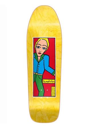 Heritage Nd Templeton Man V-Ply Ht Yellow Skateboard Deck - 9.625