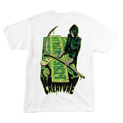 Creature T-Shirt Now Hiring - White - Skatewarehouse.co.uk