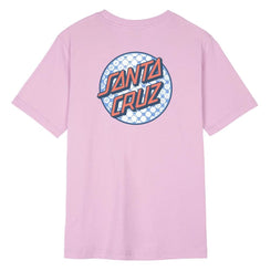 Santa Cruz Womens T-Shirt Meyer Freestyle Dot T-Shirt - Rose Quartz - Skatewarehouse.co.uk