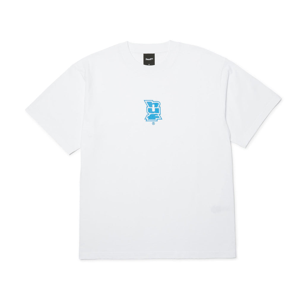 Megablast Core Ss Tee (White / Blue)