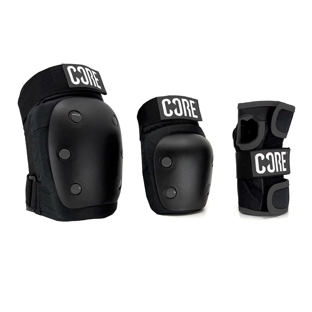 CORE Protection Skate Triple Pad Set - Stealth (Knee / Elbow / Wrist)