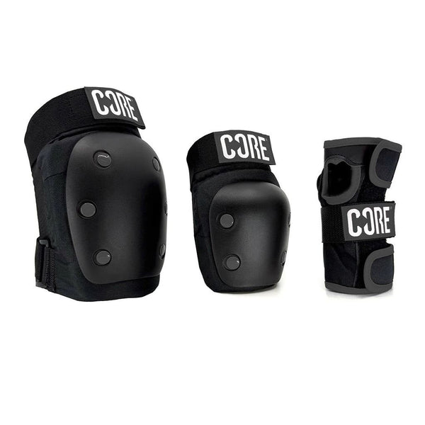 CORE Protection Skate Triple Pad Set - Stealth (Knee / Elbow / Wrist)