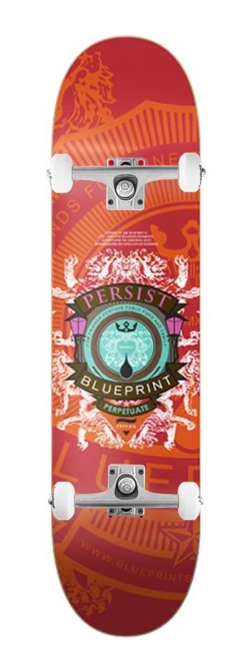 Blueprint Courage Warm Red x Venom Custom Complete Skateboard - 8.5"