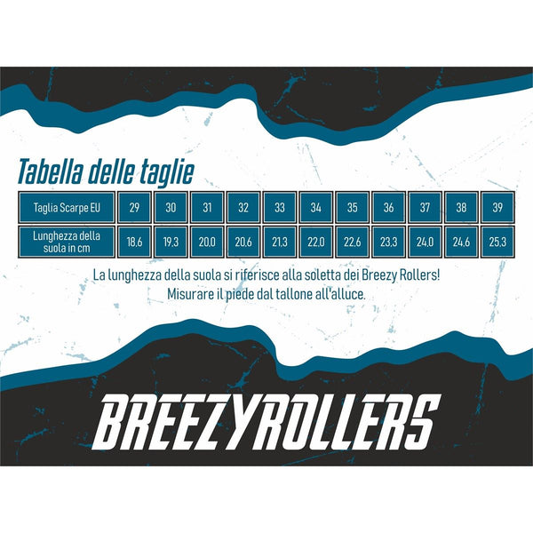 Breezy Rollers Classic White / Black - UK 6