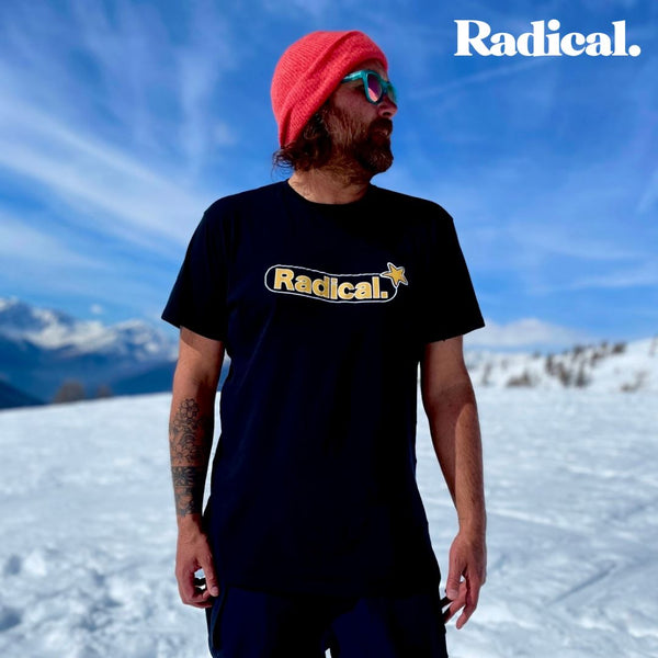 Radical. Star T-shirt, Unisex - Black - Skatewarehouse.co.uk