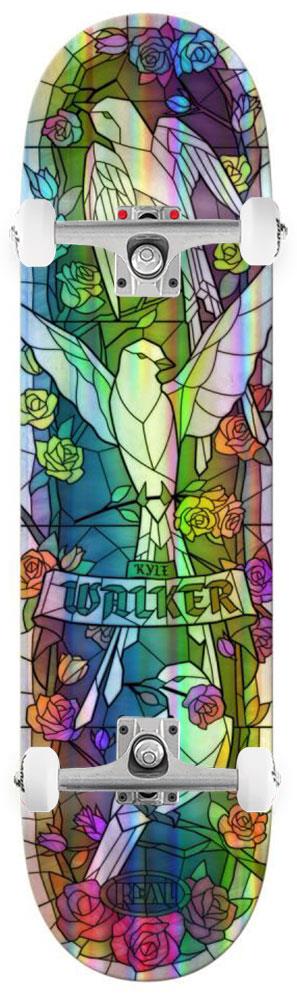 Real Kyle Holographic Cathedral x Venom Custom Complete Skateboard - 8.38" - Skatewarehouse.co.uk