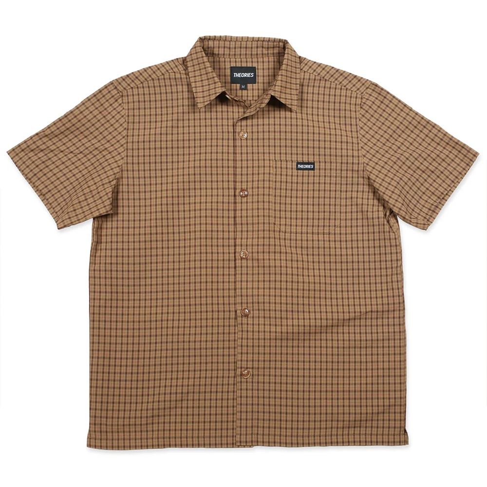 Theories Of Atlantis Avignon Flannel Button Up Caramel Apparel - S
