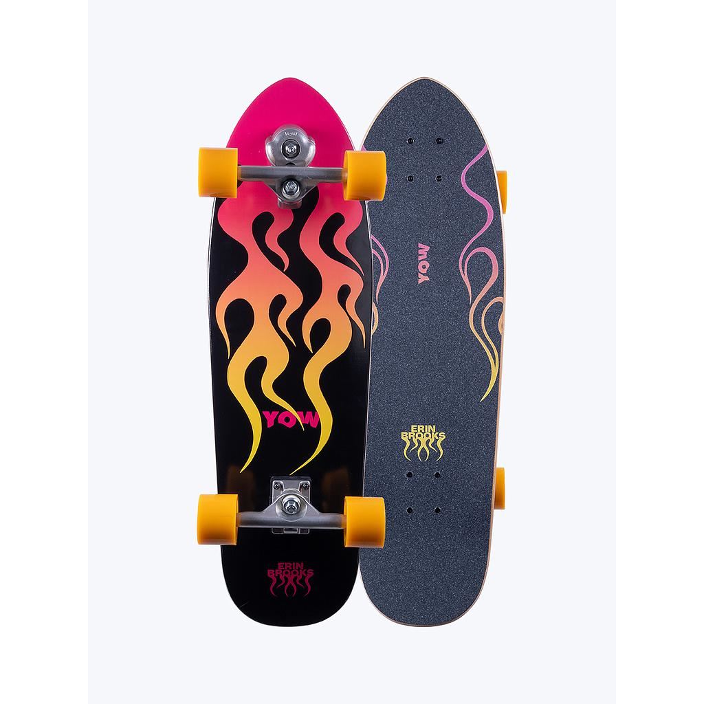 Yow Erin Brooks Power Blaze 31.5" Signature Series Yow Complete Surfskate Cruiser - 31.5" - Skatewarehouse.co.uk