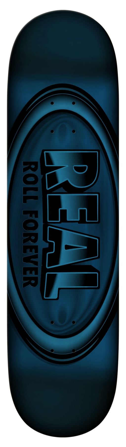 Real Dbx Oval Blue Foil Skateboard Deck - 8.5
