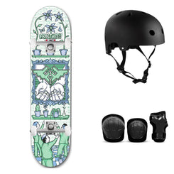 Fracture Adswarm x Venom Custom - 8" Multi Complete Skateboard Bundle - SFR Helmet & Pads - 8.0"