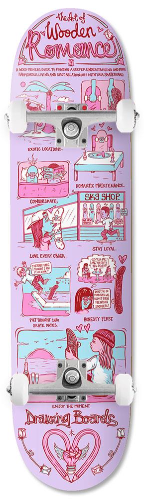 Drawing Boards Romance x Venom Custom Complete Skateboard - 8.25