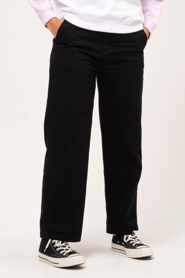 Santa Cruz Womens Pant Nolan Chino - Black - Skatewarehouse.co.uk