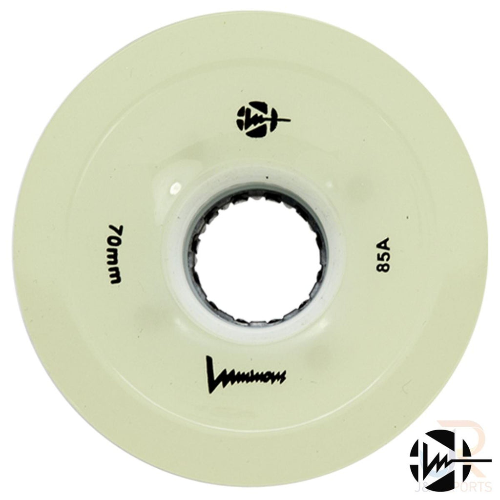 Luminous LED Quad Wheel - White Glow - 70x51mm / 85a (Unit) - 51mm