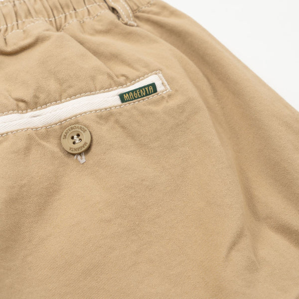 Magenta Loose Pants Stitch Beige - XL