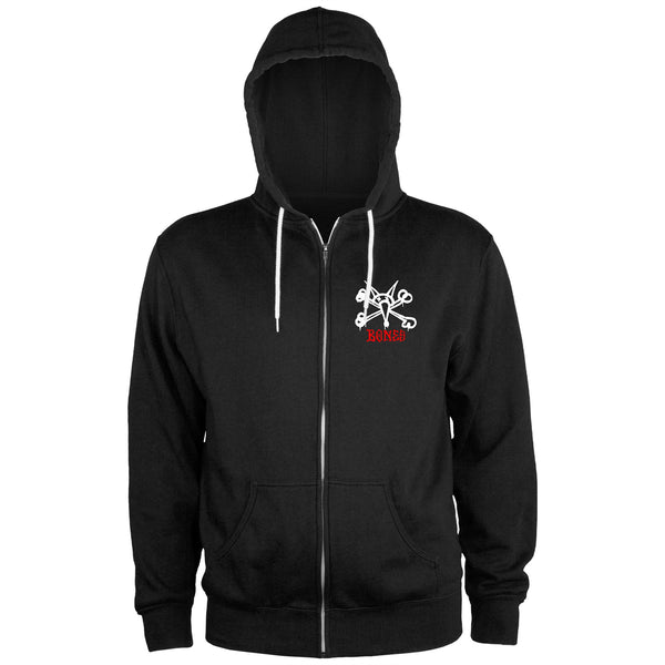 Powell-Peralta™ Rat Bones • Lightweight Zipped Hoody • Black - Skatewarehouse.co.uk
