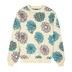 Santa Cruz Womens Crew Wildflower Knit Crew - Multi - Skatewarehouse.co.uk