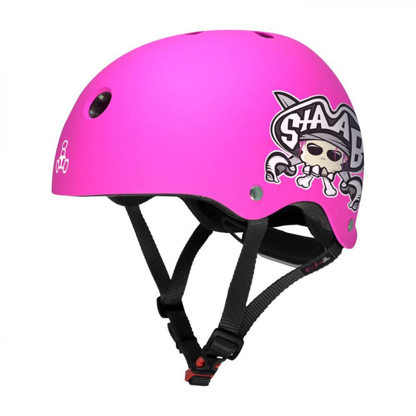 Triple Eight Helmet Youth Lil 8 Staab - Neon Pink