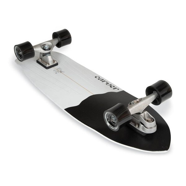 Carver Black Tip Surfskate Cruiser Skateboard C7 - 9.875