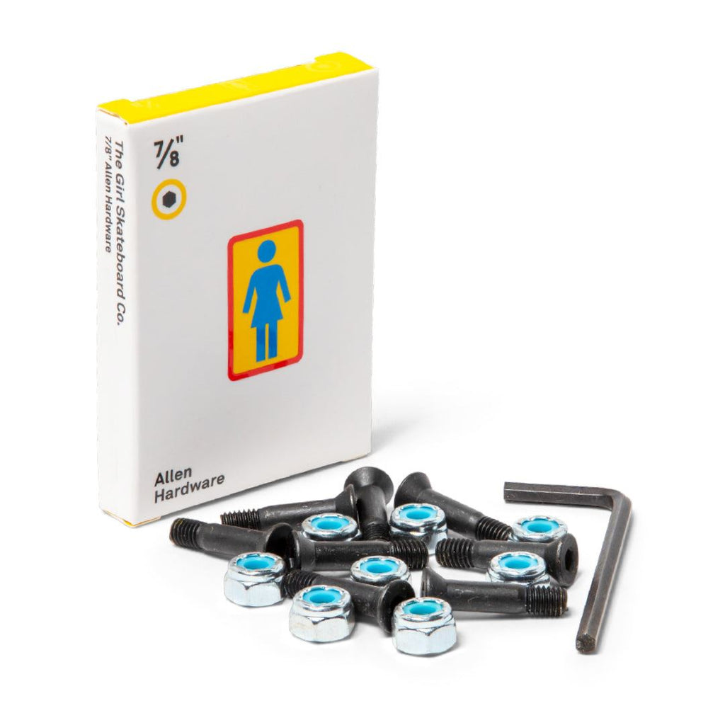 Girl Longneck Allen Bolts 7 / 8" Skateboard Bolts - One Size - Skatewarehouse.co.uk
