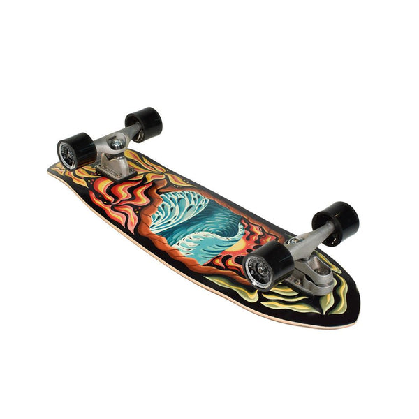 Carver Psychedelic Sunset - Surfskate Cruiser Skateboard Deck - 9.875