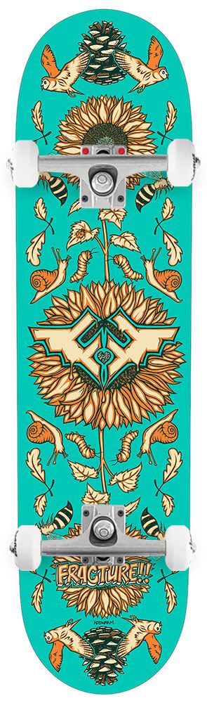Fracture x Adswarm 2 Custom Complete Skateboard - 8.25