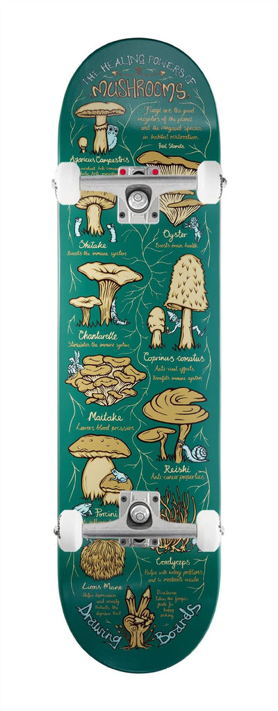 Drawing Boards Healing Series - Mushroom x Venom Custom Complete Skateboard - 8.5"