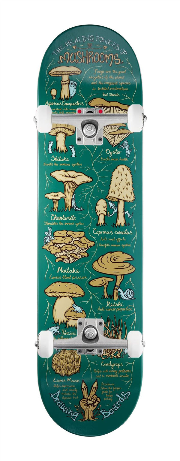 Drawing Boards Healing Series - Mushroom x Venom Custom Complete Skateboard - 8.5