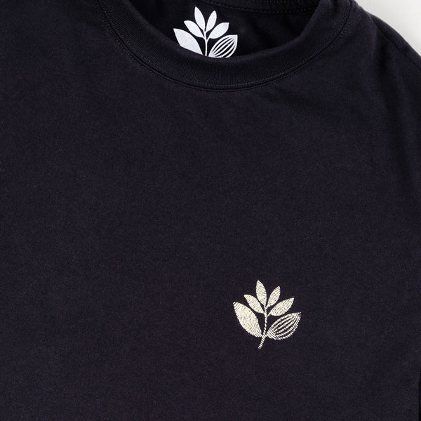 Magenta Fingerprint Plant Tee Black - Skatewarehouse.co.uk