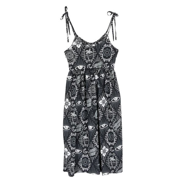 Santa Cruz Womens Dress Patchwork Dress - Black Patchwork - Skatewarehouse.co.uk