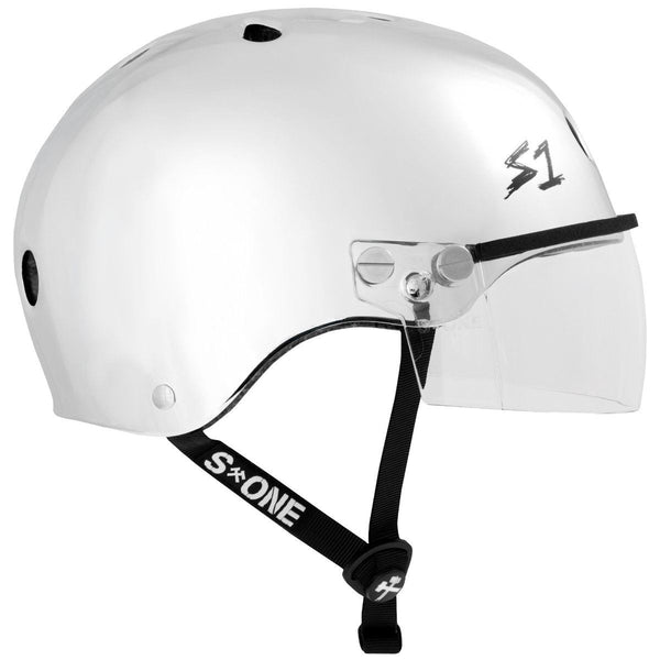 S1 Lifer Helmets inc Visor - Silver Mirror